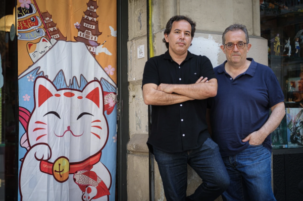 D’esquerra a dreta: Albert Nolla i Manel Ollé. (Fotografia de Jordi Borràs Abelló)
